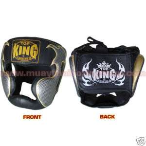 Top King Boxing Head Guard TKHGEM 01 Black Size M.  