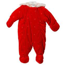 Absorba Infant Red Snowflake Snowsuit  