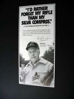 Silva Compass Bud Grant Minnesota Vikings 1990 print Ad  