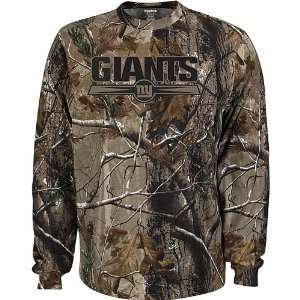 Reebok New York Giants Realtree Long Sleeve Camo T Shirt Extra Large 