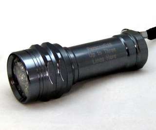 Personalized 17 LED Flashlight   SILVER   CUSTOM ENGRAVED   Great 
