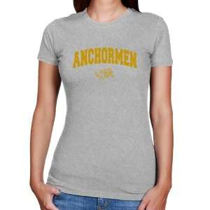 Rhode Island Anchormen Ladies Ash Logo Arch Slim Fit T 