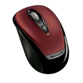 MICROSOFT WIRELESS MOBILE MOUSE 3000 USB RED 6BA 00024  