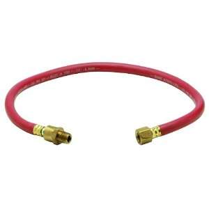 Amflo 37L 24B Red 300 PSI Rubber Lead in Air Hose 3/8 x 24 With 1/4 