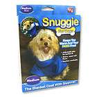 Snuggie for Dogs Blue Colored Fleece Blanket Coat with Sleeves (Medium 