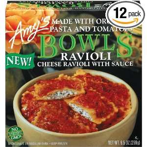 Amys Ravioli Bowl, Organic, 9.5 Ounce Boxes (Pack of 12)  