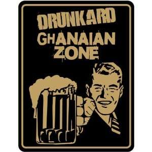  New  Drunkard Ghanaian Zone / Retro  Ghana Parking Sign 