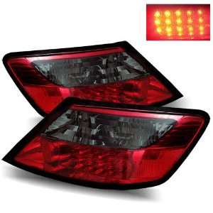  06 08 Honda Civic 2Dr Red/Smoke LED Tail Lights 