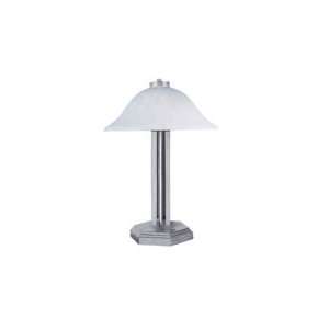  Framburg 9620BS PN Bellevue 2 Light Table Lamp in Brushed 