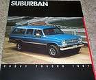 1987 chevrolet suburban nos large sales brochure  