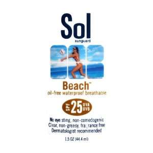  SOL Sunguard Beach SPF 25 32 oz Pump Bottle Beauty