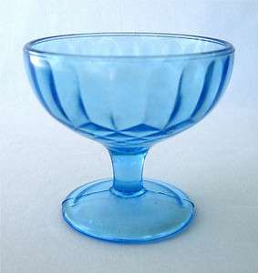 Glass Blue Depression Glass Aunt Polly Sherbet (s)  
