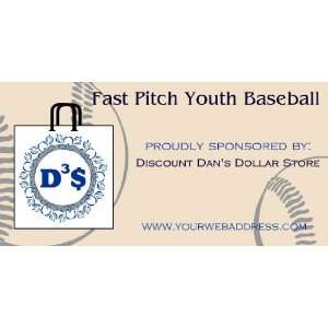    3x6 Vinyl Banner   Fast Pitch Youth Baseball 