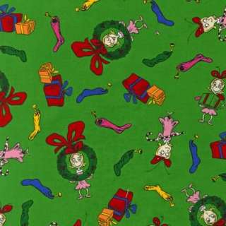 Dr. Seuss Grinch Christmas Quilt Fabric Fat Quarter  