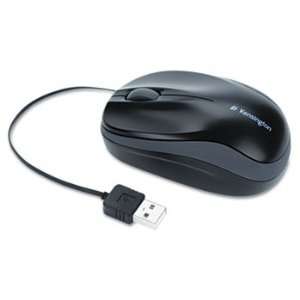 Kensington 72339   Pro Fit Optical Mouse, Retractable Cord, Two Button 