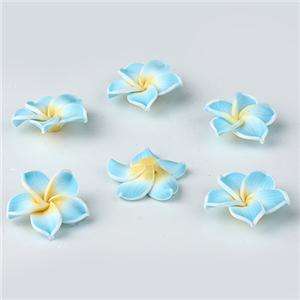 wholesale 50pc fimo polymer clay Flowers beads 30x10mm  