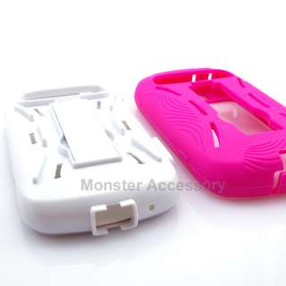 Pink Kickstand Double Layer Hard Case Snap On Cover For Samsung Admire