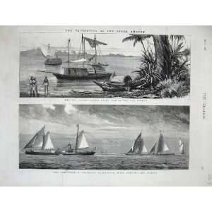    River  1876 Brazilian Mercantile Ships Humber