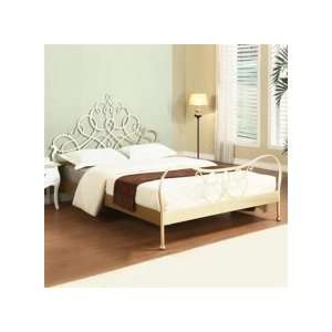    Chintaly Imports Metal Bed in Antique Silver