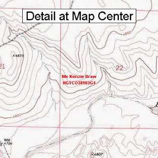  USGS Topographic Quadrangle Map   Mc Kenzie Draw, Colorado 