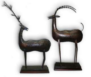 Arts & Crafts Decorative Gazelle Statues  