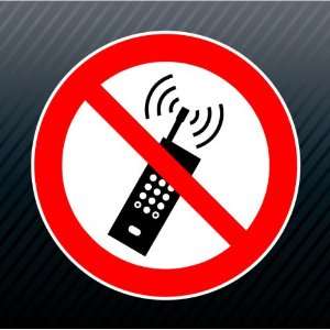 Warning Cell Phones Turn Off or Not Allowed No Electronic Signals Sign 