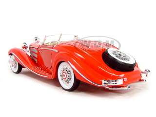 1936 MERCEDES 500K SPECIALROADSTER RED 118 DIECAST MODEL CAR BY 