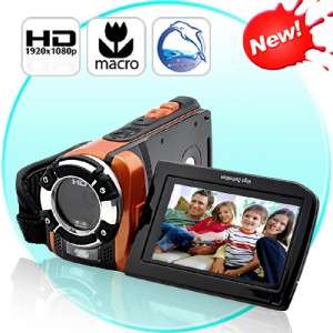 Shock 1080p HD Sport Waterproof Camcorder   Macro Fn  