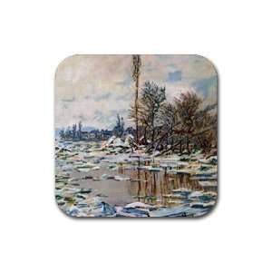  Break up of Ice By Claude Monet Coasters   Set of 4 