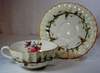 Royal Worcester Florence Cream Soup Bowl and Saucer  