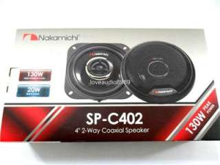 New 2011 Nakamichi SP C402 130W 4 2 Way Car Speakers  