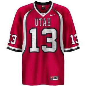  Nike Utah Utes #13 Red Replica Football Jersey