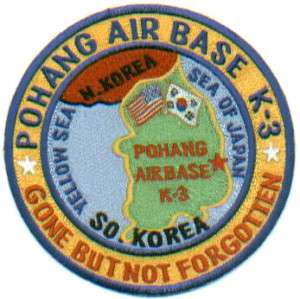 USAF BASE PATCH, POHANG AIR BASE, K 3, SOUTH KOREA  