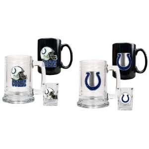  Indianapolis Colts 15oz Tankard, 15oz Ceramic Mug & 2oz 