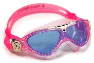   Sphere KIDS Vista Jr Blue Lens Goggles   Pink with White Accent  