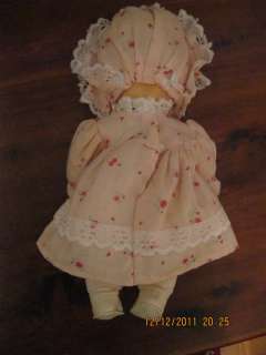 Vintage 11.5 HORSMAN DOLLS INC. 1977 Drink and Wet Rooted Hair  