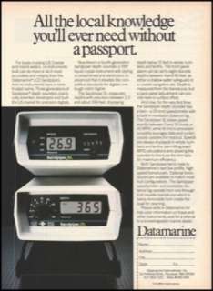 this item is a 1981 magazine print advertisement for datamarine 