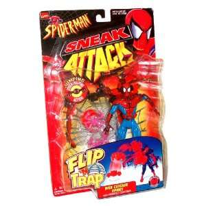  ToyBiz Year 1998 Marvel Comics Spider Man Sneak Attack Flip N Trap 