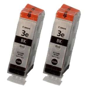  Genuine Canon BCI 3e Ink Cartridge (2 Black) Electronics
