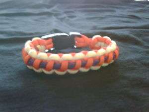 Clemson Tigers Color Paracord Survival Bracelet  
