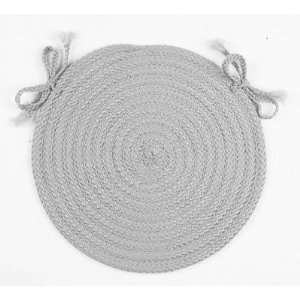   Twilight Round Braided Chair Pad (Set of 4) Color Oatmeal Home