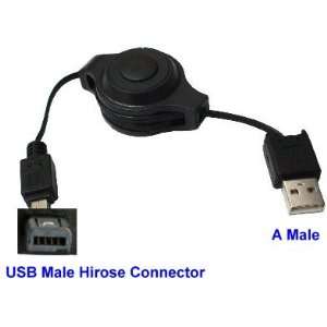  USB Retractable Digital Camera Cable (A to Hirose Mini 4 