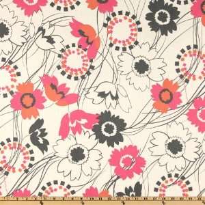   Lawn Floral Grey/White Fabric By The Yard Arts, Crafts & Sewing