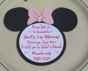 MINNIE MOUSE BIRTHDAY PARTY INVITATION  