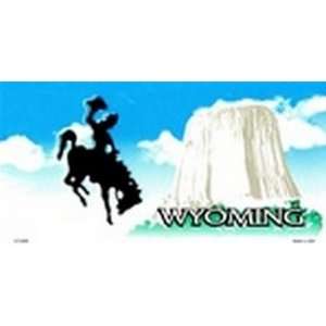 com Wyoming State Background Blanks FLAT   Automotive License Plates 