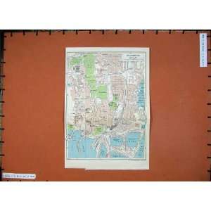  1965 Map England Southampton Docks Winchester Cathedral 