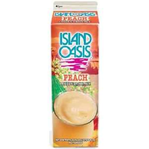 Island Oasis Peach 32oz Smoothie Mix Grocery & Gourmet Food