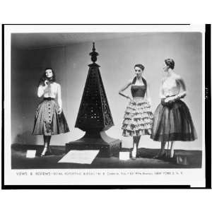 , New York City,NY skirts and halters,1952 
