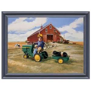  J. Deere Tractor Ride   Heritage Framed Art Toys & Games