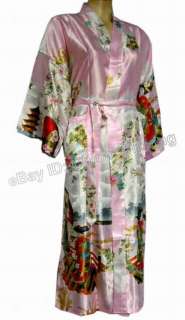 Chinese Woman Geisha Kimono Robe Sleepwear Yukata&Belt  